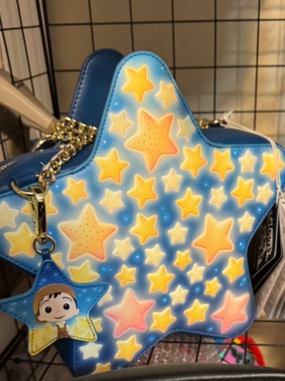 LaLuna Light up Loungefly crossbody. Star-Shaped NWT E30